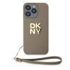 DKNY DKHCP15XPBSWSE iPhone 15 Pro Max 6.7  beżowy/beige hardcase Wrist Strap Stock Logo